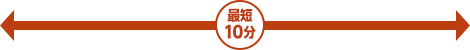 最短10分