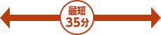 最短35分